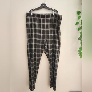 Joe fresh plaid leggings 1x